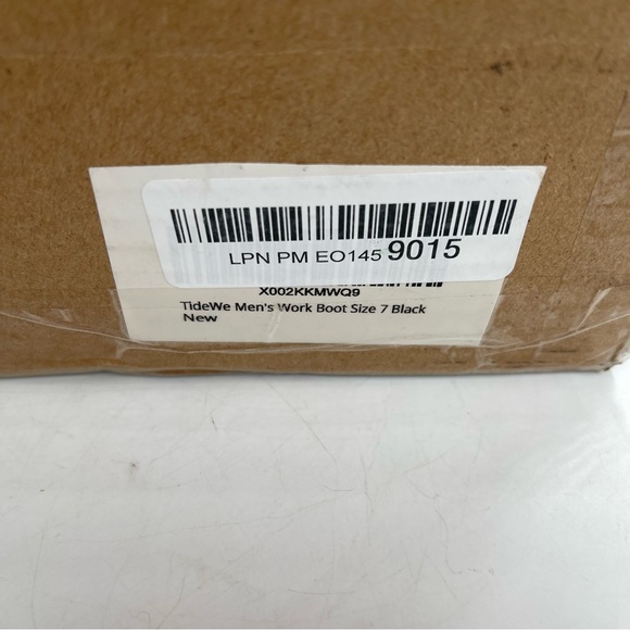 NIB! TideWe Men’s Tall Black Neoprene Rubber Waterproof Work Boots - Size 7 - Picture 7 of 11